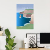Irland Minimal Reiseplakat Poster (Heimbüro)