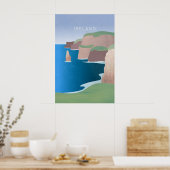 Irland Minimal Reiseplakat Poster (Küche)