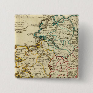 Irland mit Grenzen Button