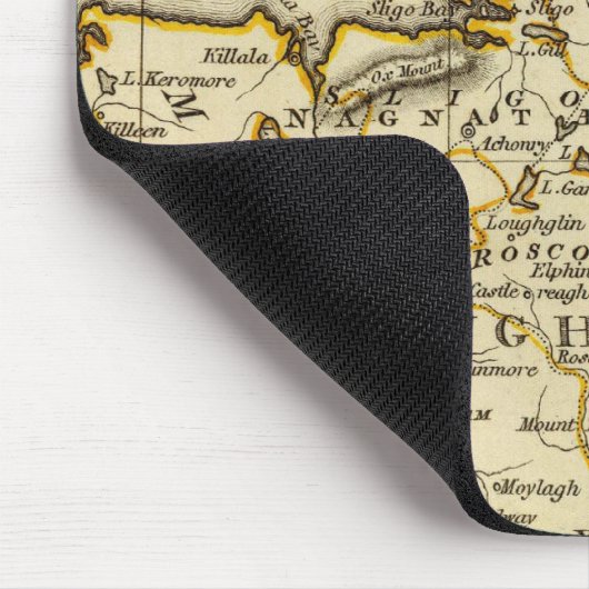 Irland mit Grenzen Mousepad (Ecke)