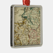 Irland mit Grenzen Silbernes Ornament (Rechts)