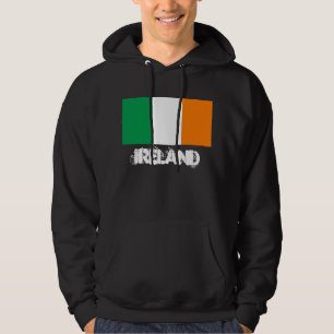 Irland mit irischer Flagge (St. Patrick's Day) Hoodie