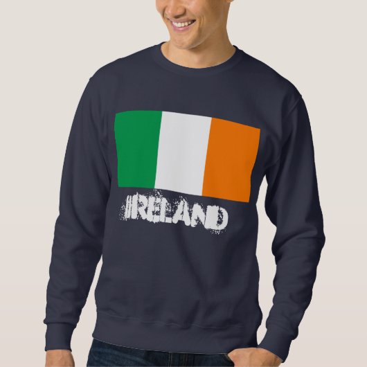 Irland mit irischer Flagge Sweatshirt (Vorderseite)