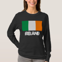 Irland mit irischer Flagge