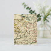 Irland mit umrissenen Grenzen Postkarte (Stehend Vorderseite)