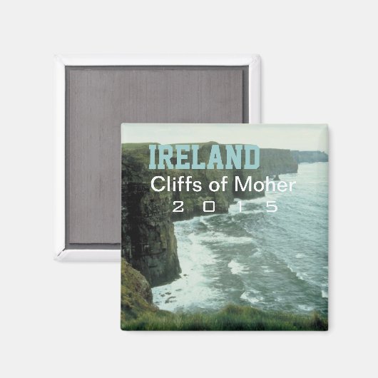 Irland Moher Cliffs Souvenir Magnet Change Year (Vorderseite/Rückseite)