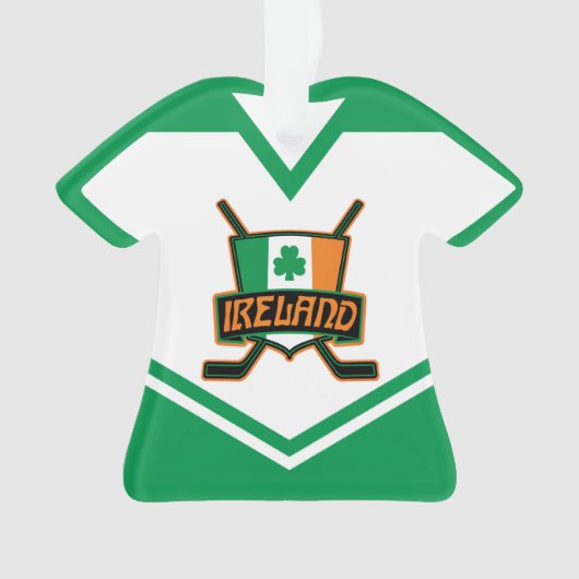 Irland Name & Number Jersey Logo Ornament (Vorderseite)
