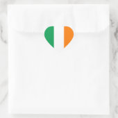 Irland - Nationale Flagge Irlands Herz-Aufkleber (Tasche)