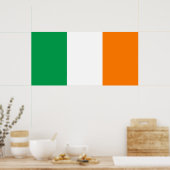 Irland - Nationale Flagge Irlands Poster (Küche)