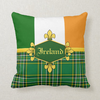 Irland nationaler Tartan, Flagge, fertigen mit Kissen