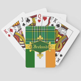 Irland nationaler Tartan, Flagge, fertigen mit Spielkarten