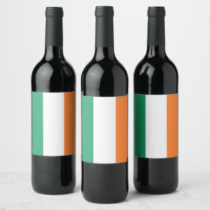 Irland Nationalflagge, Irischer Standard, Banner Weinetikett