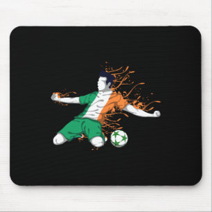 Irland Nationalfußball - Irische Flagge Fußbal Lie Mousepad