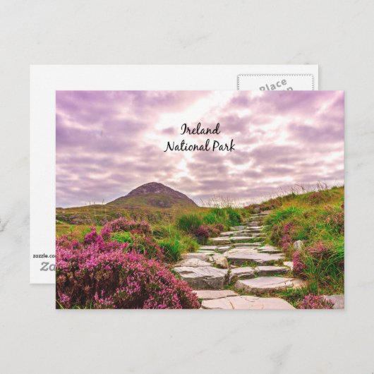 Irland, Nationalpark Postkarte (Vorne/Hinten)