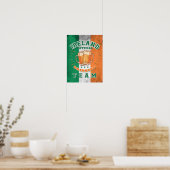 Irland Offiziell Drinking Team. Schönes Bier Poster (Küche)