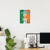 Irland Offiziell Drinking Team. Schönes Bier Poster (Heimbüro)