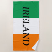 Irland - offizielle Flagge Strandtuch (Vorderseite)