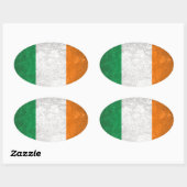 Irland Ovaler Aufkleber (Blatt)