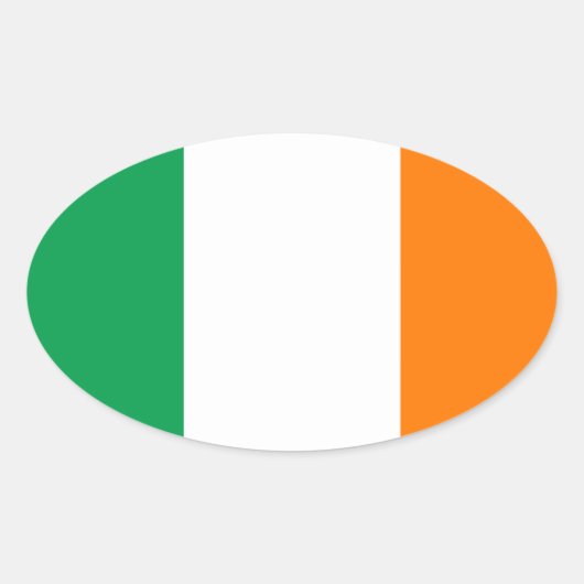 Irland Ovaler Aufkleber (Vorderseite)