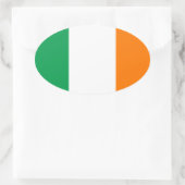 Irland Ovaler Aufkleber (Tasche)