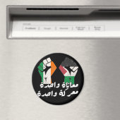 Irland Palästina Solidarność Fist arabischer Text Magnet (In Situ (Geschirrspüler))