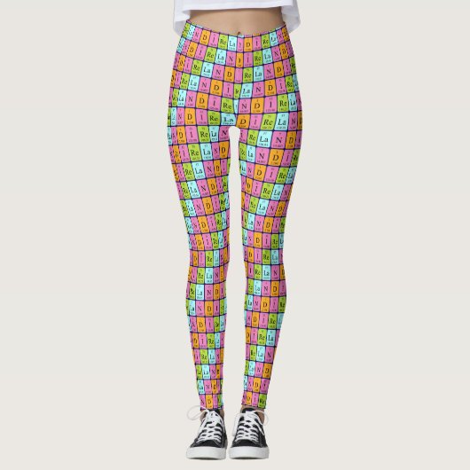 Irland - Periodensystem patriotische Leggings 4 (Vorderseite)