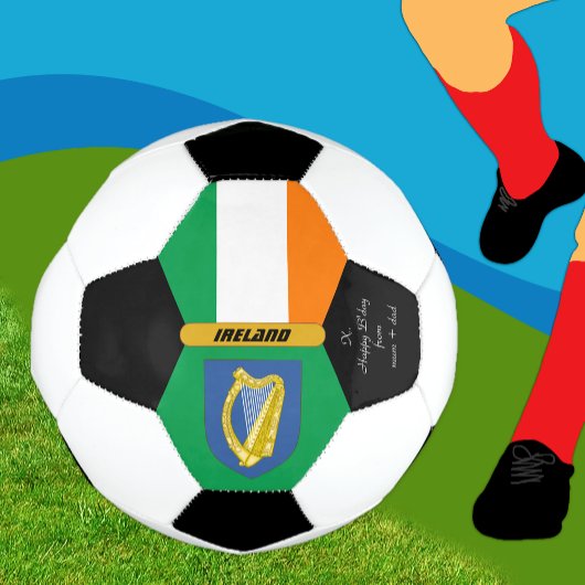 Irland Personalisiert, Flagge, Foto Fußball-Ball Fußball