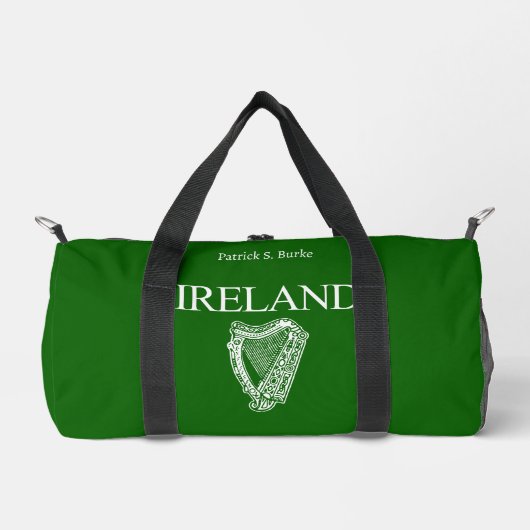 ⭐ IRLAND - Personalisierter Harf für Irland Duffle Bag (Vorderseite)
