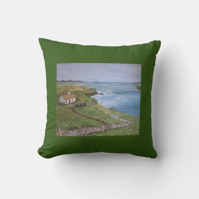 Irland, Pillow, Irland, Hütte Kissen (Vorderseite)