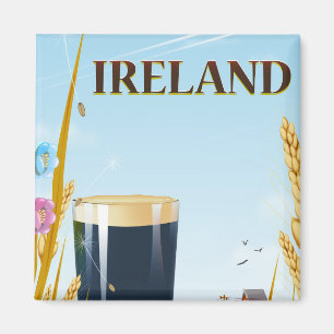 Irland Pint Landschaft Reiseplakat Magnet