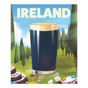 Irland Pint Reiseplakat Fotodruck