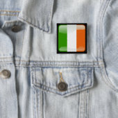 Irland - polierte Flagge Button (Beispiel)