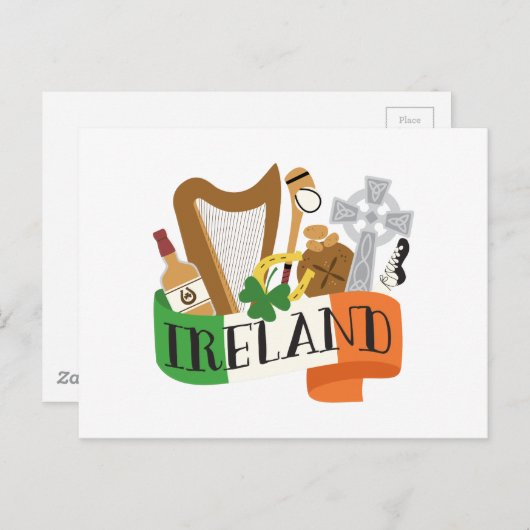 Irland Postkarte (Vorne/Hinten)