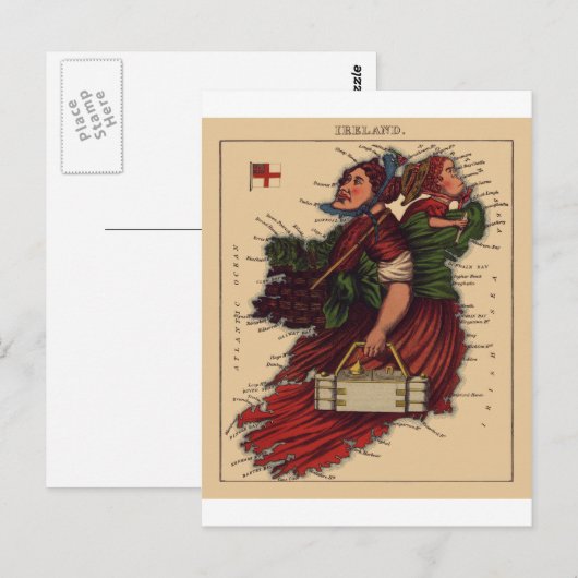 Irland Postkarte (Vorne/Hinten)