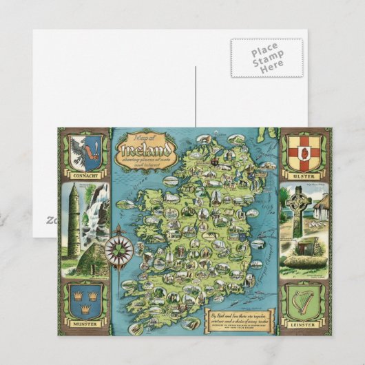 Irland Postkarte (Vorne/Hinten)