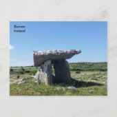Irland, Poulnabrone Portal Tomb, Burren, Clare Postkarte (Vorderseite)