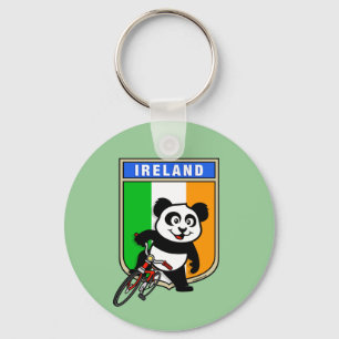 Irland Radfahren Panda Schlüsselanhänger