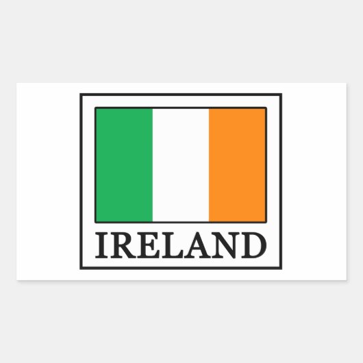 Irland Rechteckiger Aufkleber (Vorderseite)