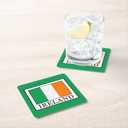 Irland Rechteckiger Pappuntersetzer (Vor Ort)