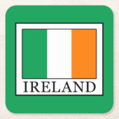 Irland Rechteckiger Pappuntersetzer (Vorderseite)