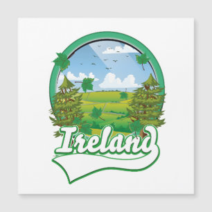 Irland Reise Logo Magnetkarte