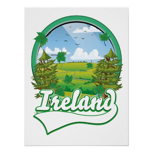 Irland Reise Logo Poster (Vorderseite)