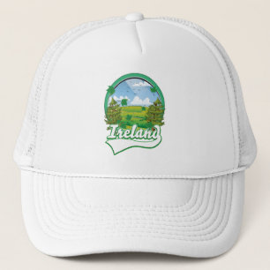 Irland Reise Logo Truckerkappe