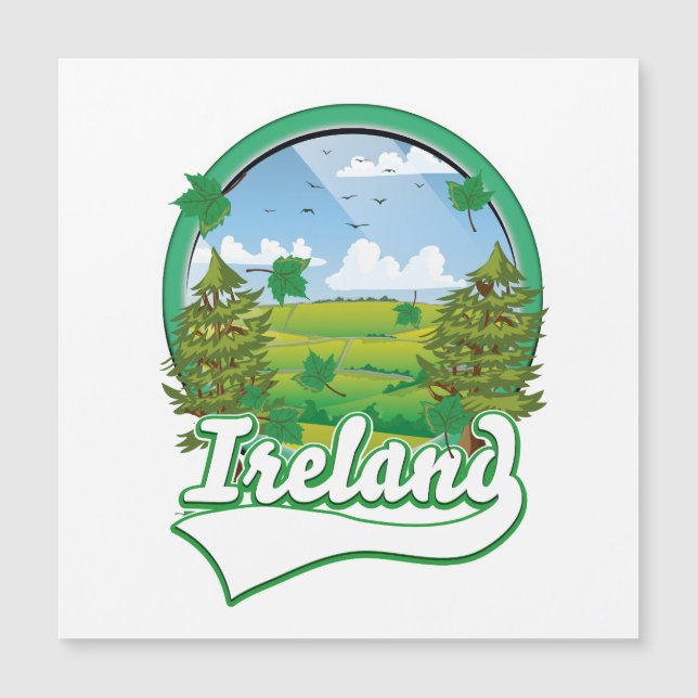 Irland Reiselogo Magnetkarte (Vorderseite)