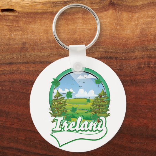 Irland Reiselogo Schlüsselanhänger (Rückseite)