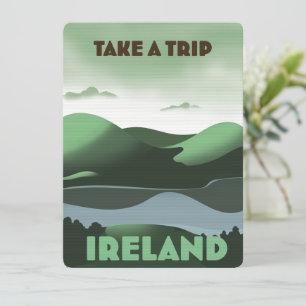 Irland Reisen Poster im Vintage-Stil