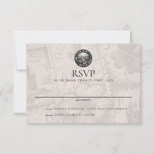 Irland Reisepass Hochzeits-RSVP-Karte RSVP Karte