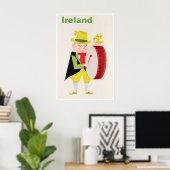 Irland Reiseplakat Irischer Kunstdruck Poster (Heimbüro)