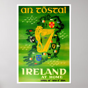 Irland Reiseplakat Poster