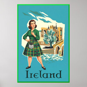 Irland Reiseplakat  Poster